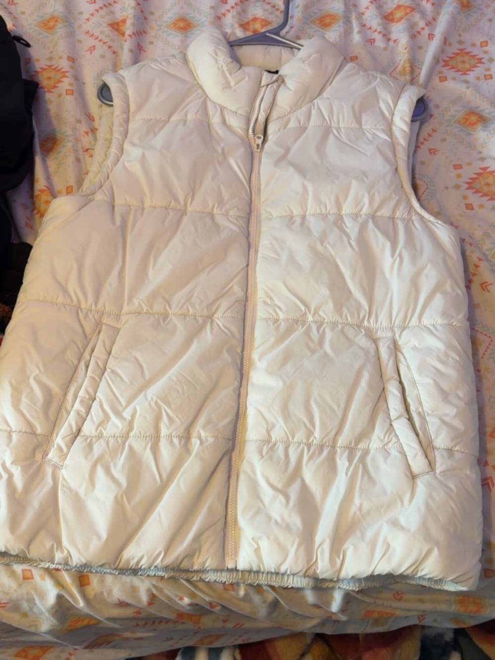 DSG Cream Quilted Puffer Vest